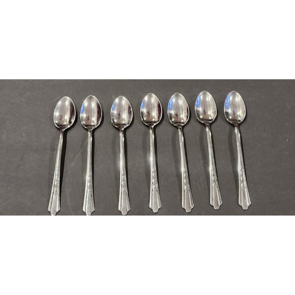 Ekco Other - EKCO Stainless Chevron Iced Tea Spoons Made USA Set of 7